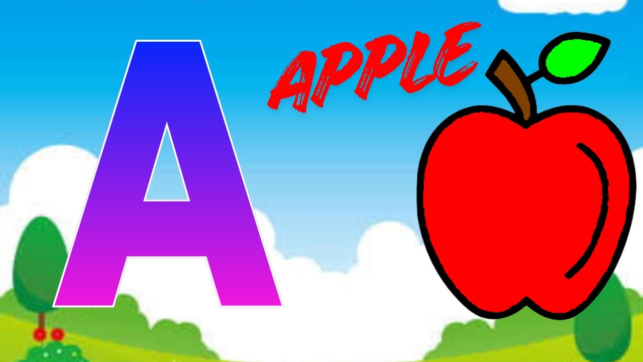 A FOR APPLE PHONICS SONG | A FOR APPLE SONG | RHYMES FOR BABIES | ALPHABET PHONICS SONG FOR KIDS