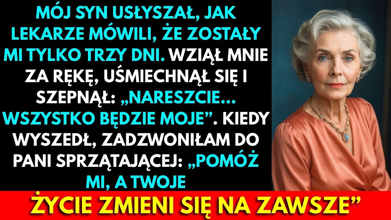 Mój Syn Wziął Mnie Za Rękę: „Tylko 3 Dni! Wreszcie Wszystko Moje”. Po Tym Uśmiechu Zrobiłam Coś...