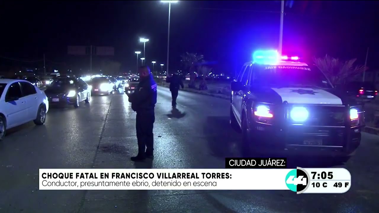 Choque fatal en Francisco Villareal Torres