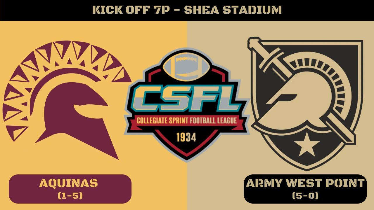 Army Sprint Football vs St. Thomas Aquinas 10/31/25 (KnightVision Free Live Sports)