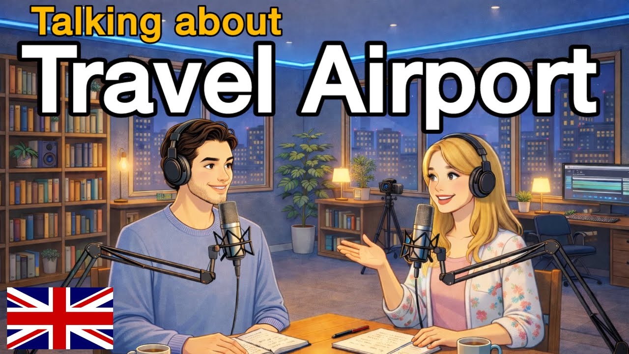 How to Talk English at the Airport | English conversation practice | English podcast 