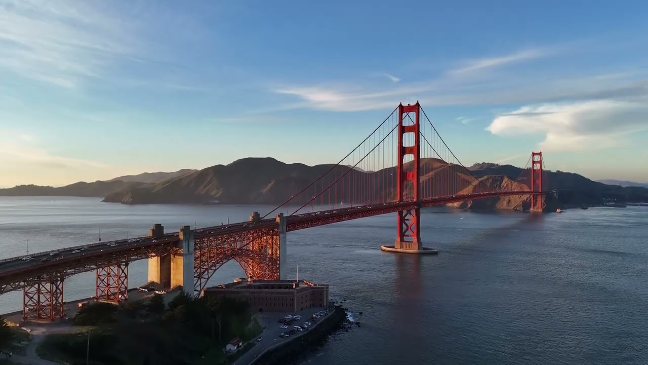 Aerial view of the Golden Gate Bridge