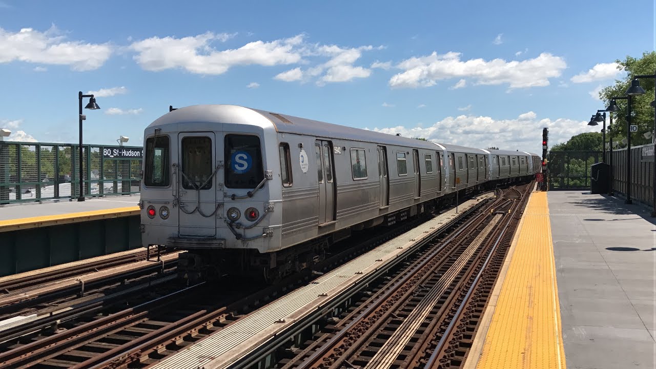 NYC Subway 60fps: Weekend Summer R46 Rockaway Park 