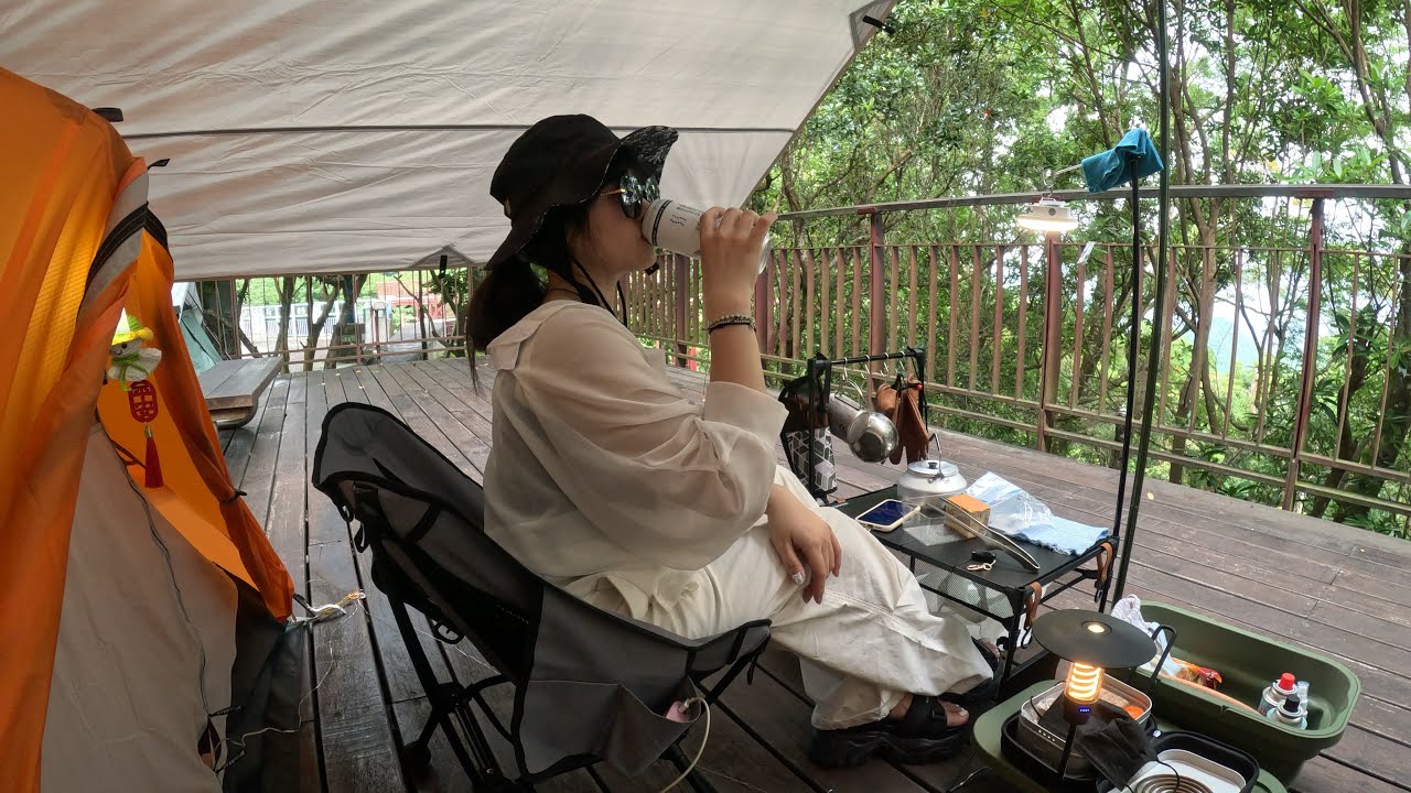 《🛵⛺️機車露營》台北內湖/碧山露營場-在春天氣息圍繞的森林中聽暴雨交響樂⛈️/姐妹露坑記👭🏕️