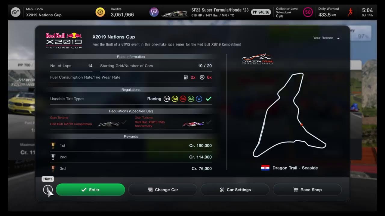 Daily Workout with HandicapRacer in GT7