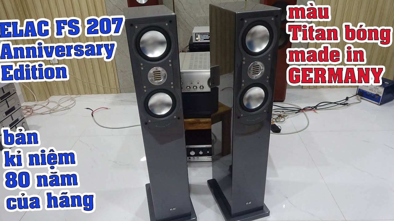 loa hiếm ELAC FS 207 Anniversary bản kỉ niệm 80 năm chỉ 500 cặp trên thế giới