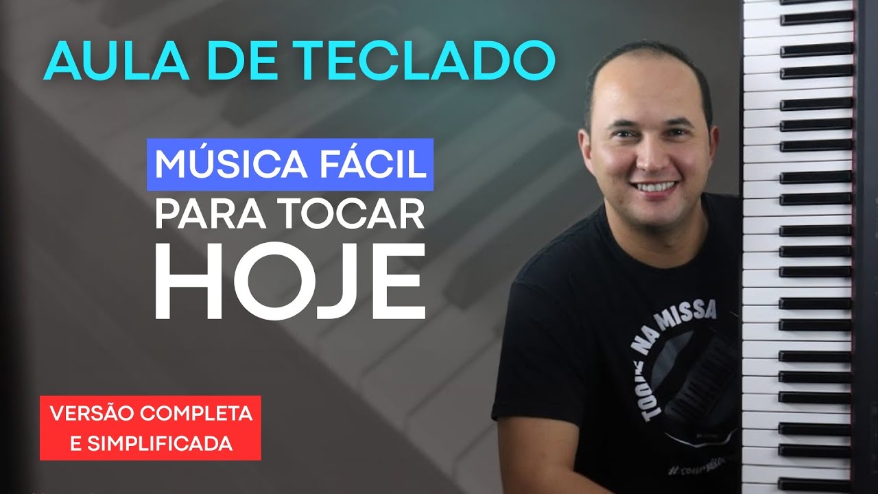 Força e vitória (Eliana Ribeiro) - Aula de música católica no teclado