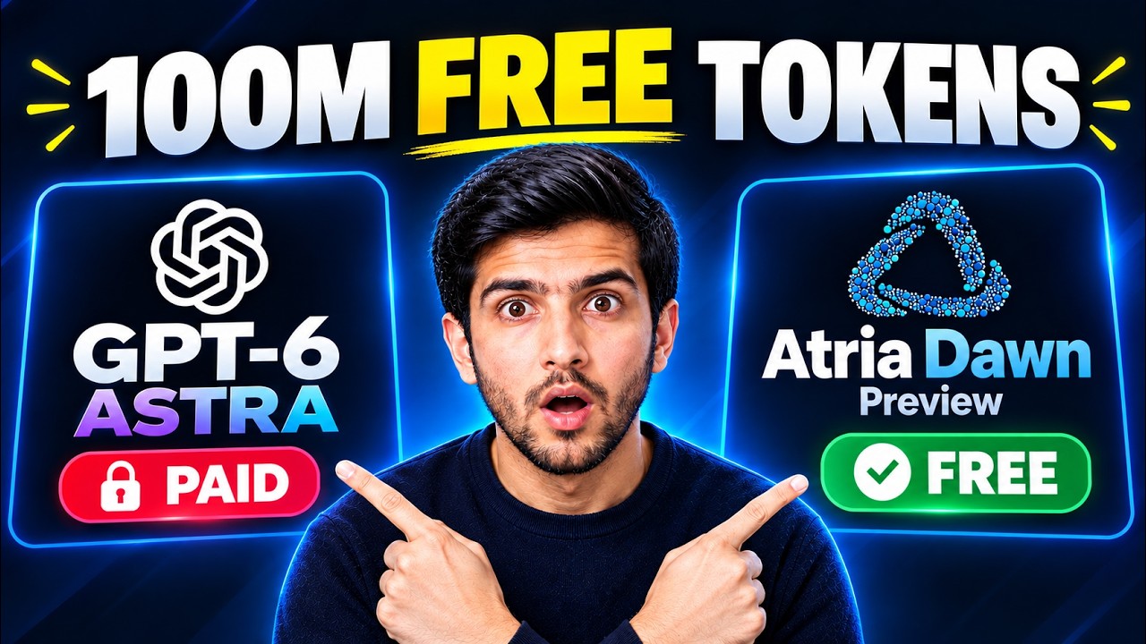 100 млн бесплатных токенов ИИ! Atria Dawn Preview лучше, чем GPT-6 Astra и Claude Fable?