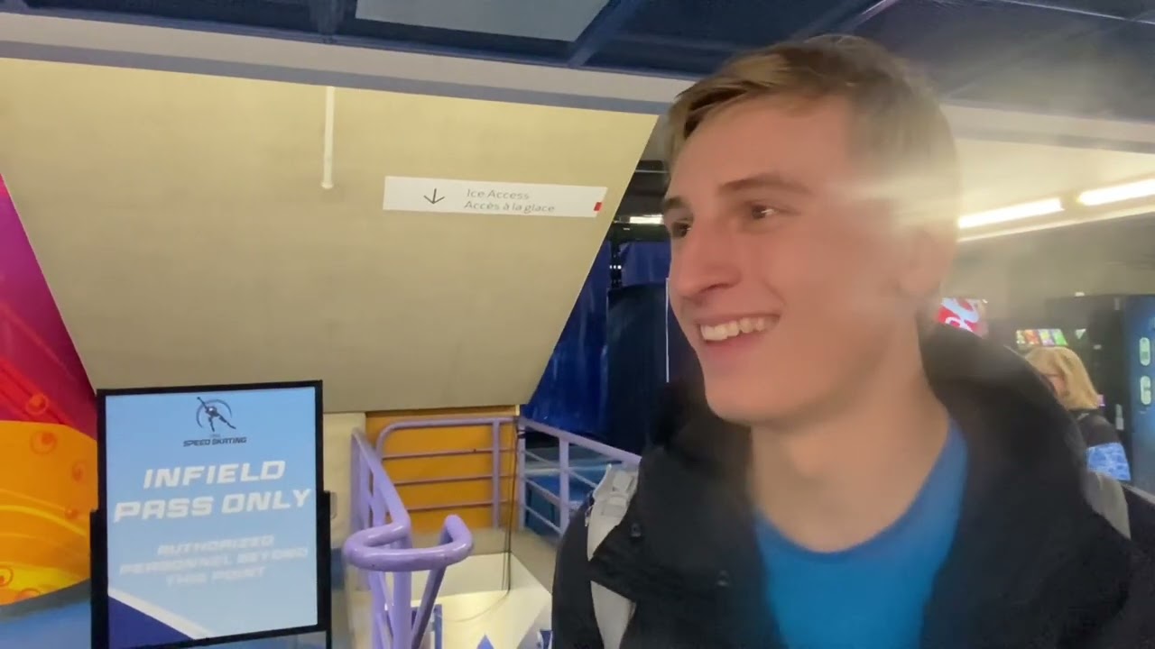 500m Gold Medal presser with Jordan Stolz in Calgary