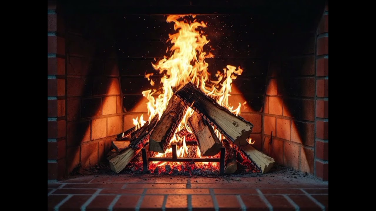 🔥 Cozy Fireplace Ambience | REAL Crackling Fire Sounds for Sleep & Relaxation (5 Hours) 