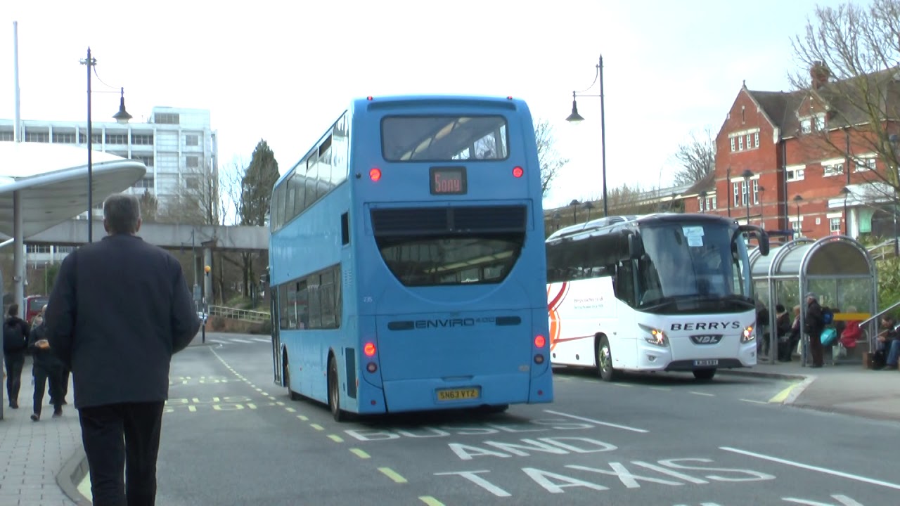 BUSES AT BASINGSTOKE FILMED IN MARCH 2020 BY DAVE SPENCER OF PMP