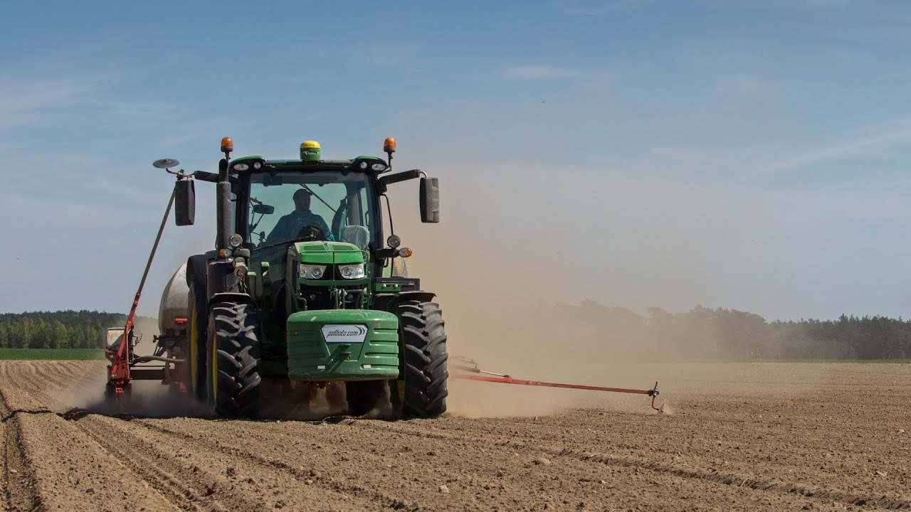 Siew kukurydzy 2019 - John Deere 6110R, Kuhn Maxima 2 TS