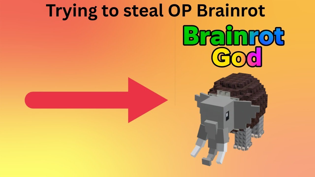Trying to steal an OP Brainrot in Steal a Brainrot