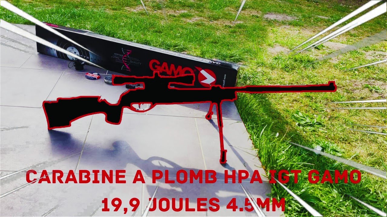Présentation de la carabine a plomb HPA IGT GAMO 19.9 joules 4.5mm