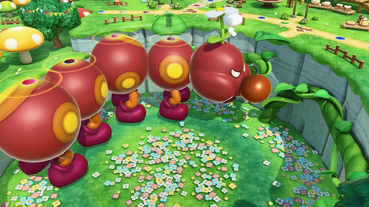 Super Mario Party Jamboree TV #36 Mega Wiggler's Tree Party Toadette & Toad vs Rosalina & Pauline