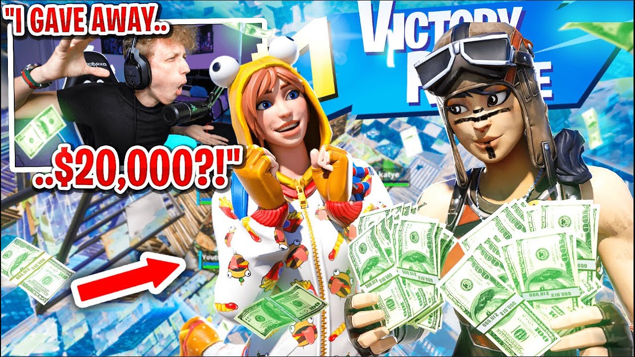 I gave away $20,000 in my custom scrims in Fortnite... (emotional)