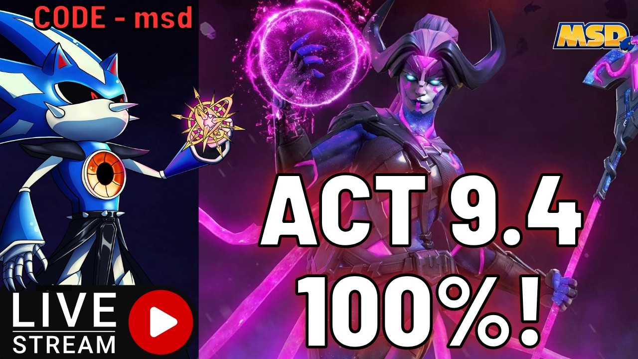 ACT 9.4 100% AND ALL RANK 5's OPENING LIVE! Marvel Contest of Champions