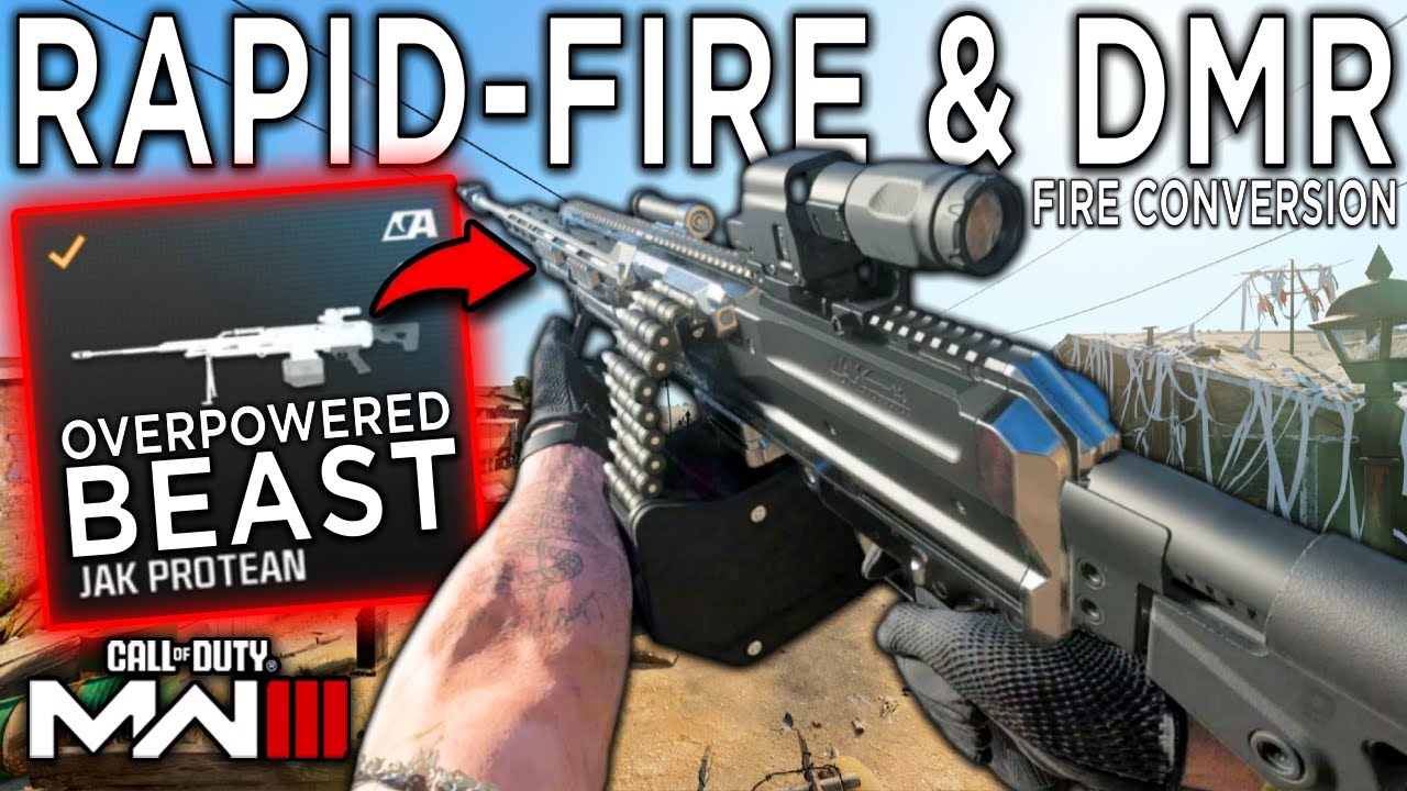 LMG with RAPID-FIRE & DMR Capabilities - JAK Protean Conversion Gunplay - Modern Warfare 3 Gameplay