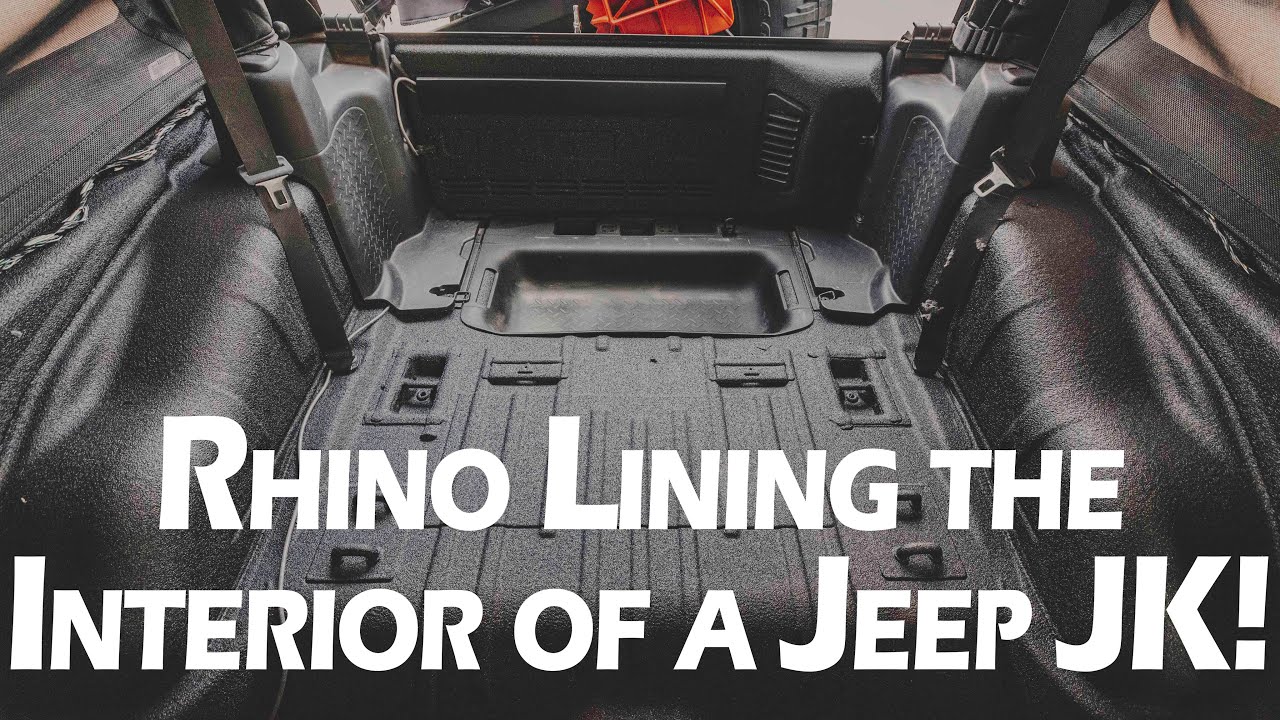 How to protect the Interior of your JK?? Spray it with Rhino Linings!