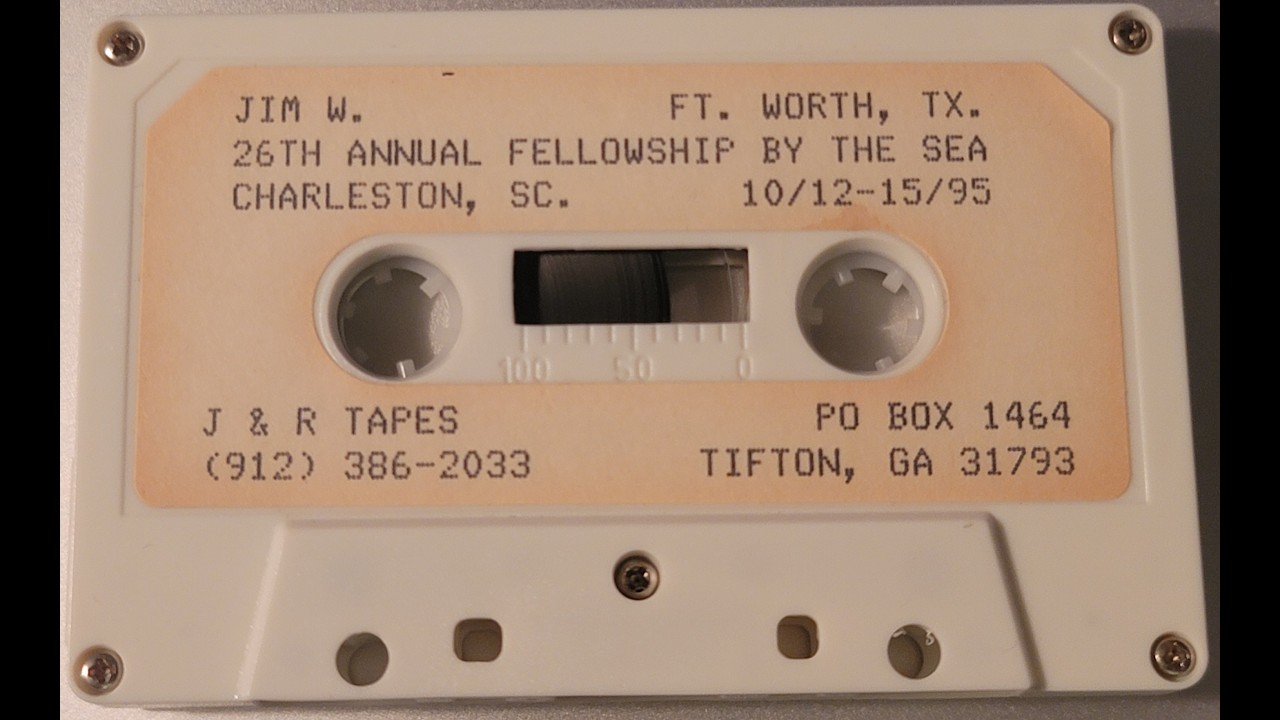 AA Speaker Tape: Jim W. of Ft. Worth, TX at Charleston, SC 10/12/1995