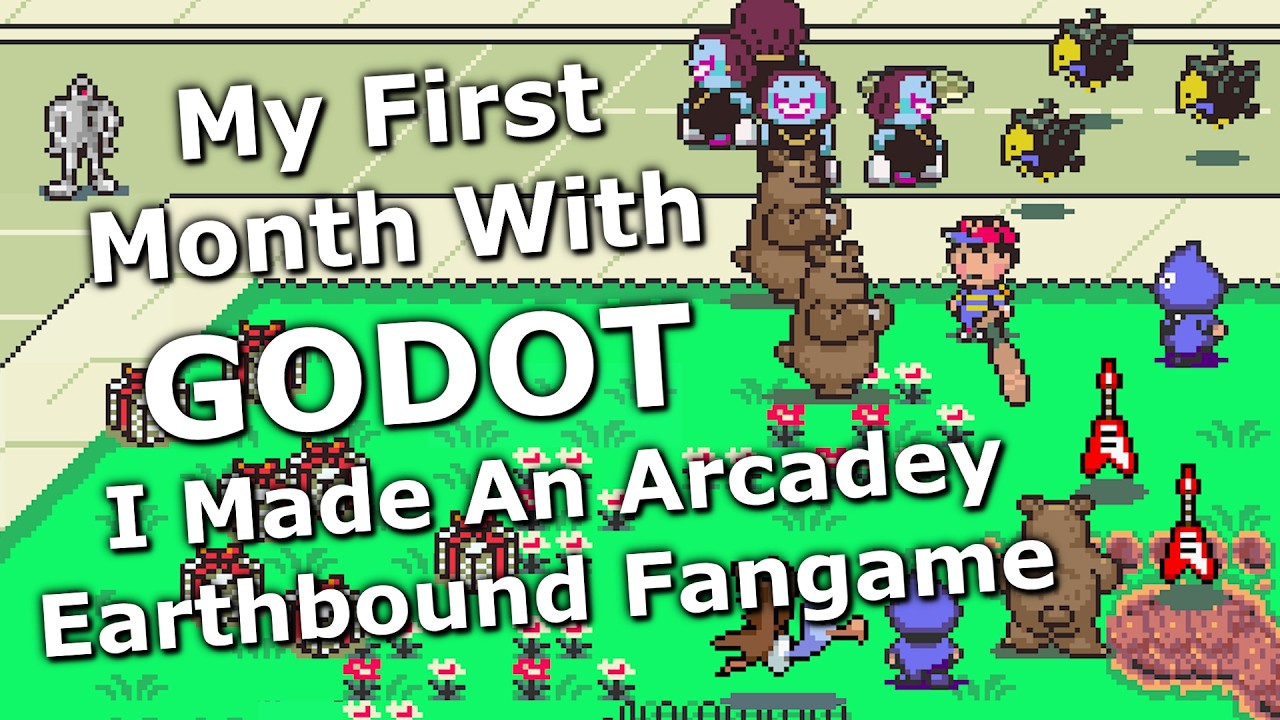 My First Month With Godot: I Made An Arcadey Earthbound Fangame (Also Other Crap)