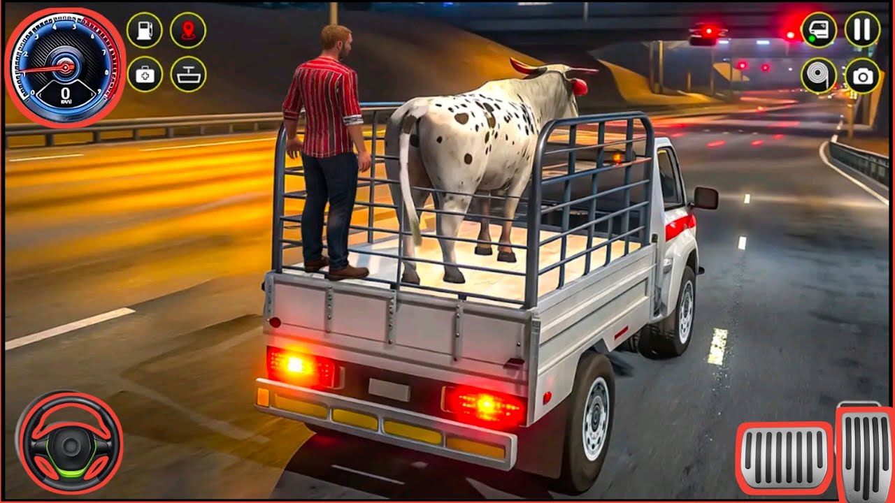 The truck is transporting animals 3D - android gameplay