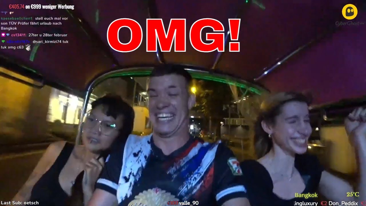 FAST einen UNFALL mit @quitelola_ in BANGKOK gehabt! Bei ihrer ERSTEN FAHRT im TUKTUK #shorts