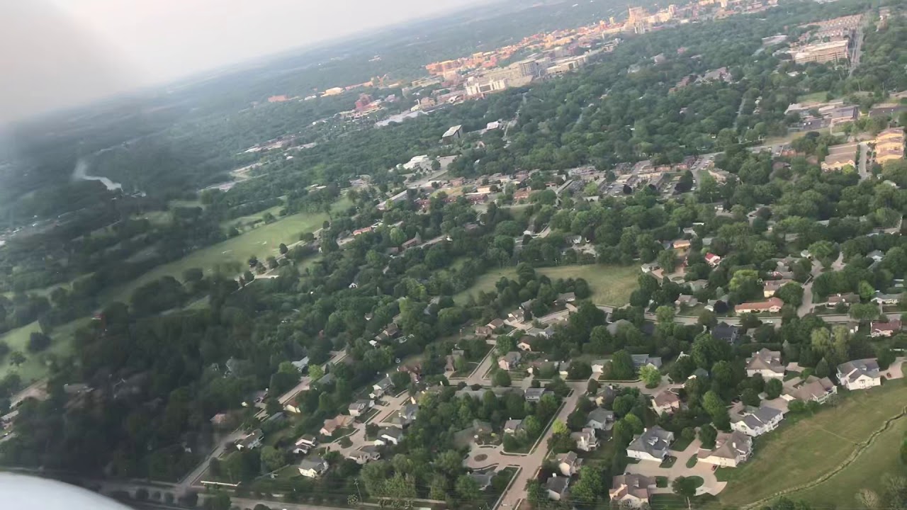 Landing at Iowa City Airport