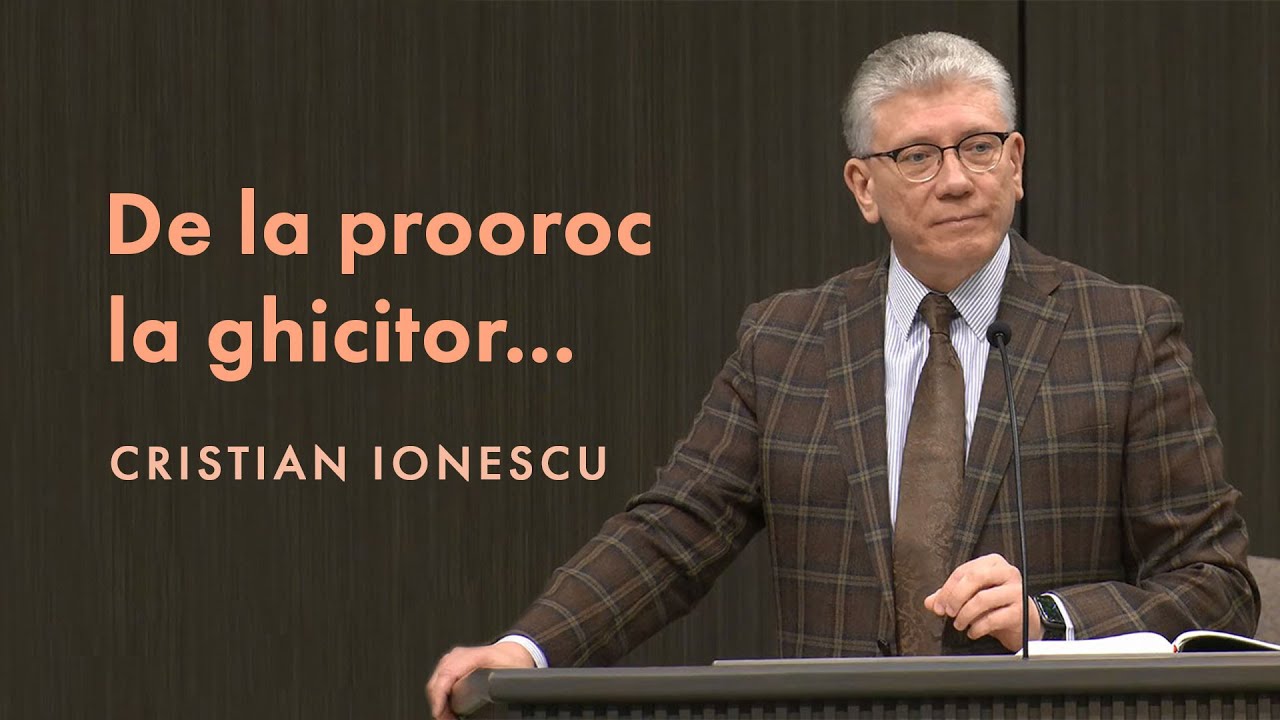Cristian Ionescu - De la prooroc la ghicitor...