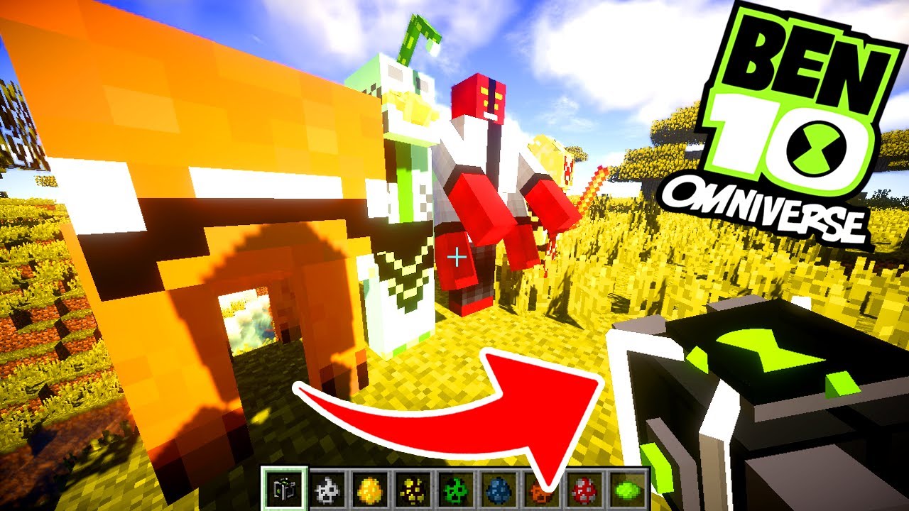 MINECRAFT: BEN10 OMNIVERSE - REALISTIC OMNITRIX - BECOME ALL THE ALIENS!