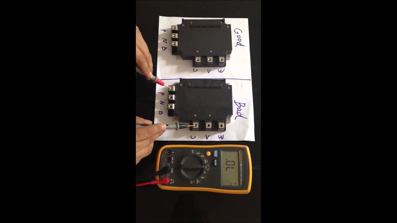testing steps of Mitsubishi IPM module