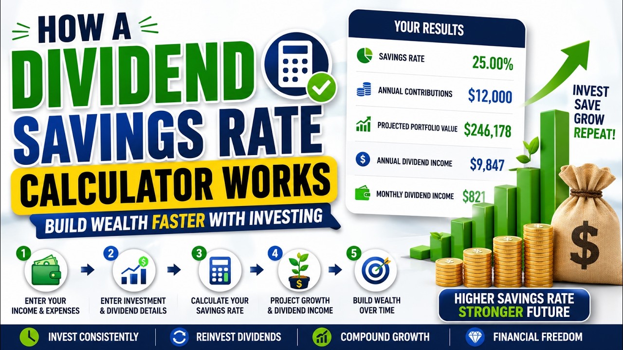 How a Dividend Savings Rate Calculator &mdash; Build Wealth Faster With Investing works