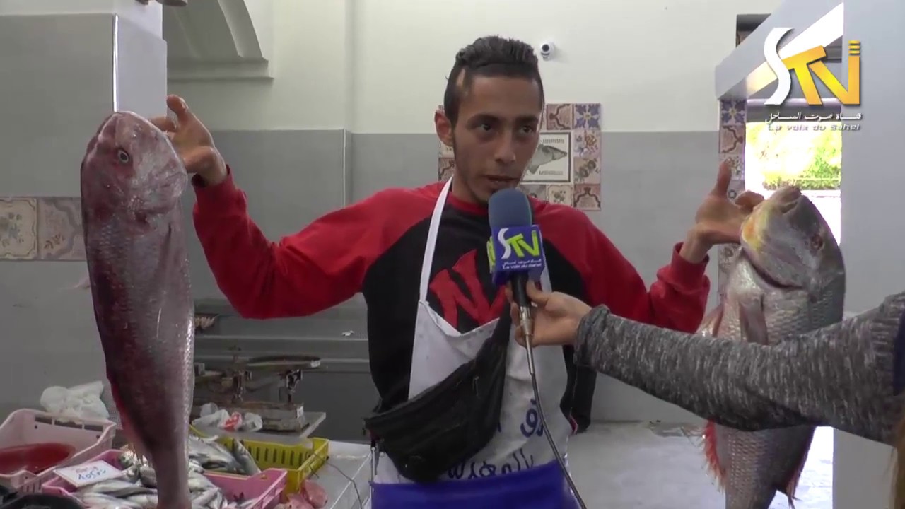 السوق البلدي للأسماك  بولاية المهدية والذي افتتح منذ أسبوع 19-04-2017