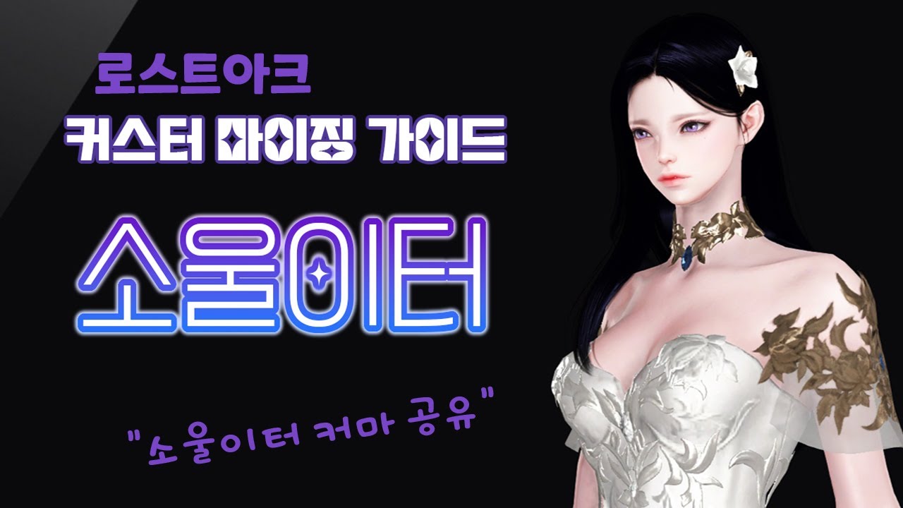 [로스트아크] 소울이터 커스터 마이징 꿀팁!!! 가이드 and  소울이터 출시 기념 커마 공유~