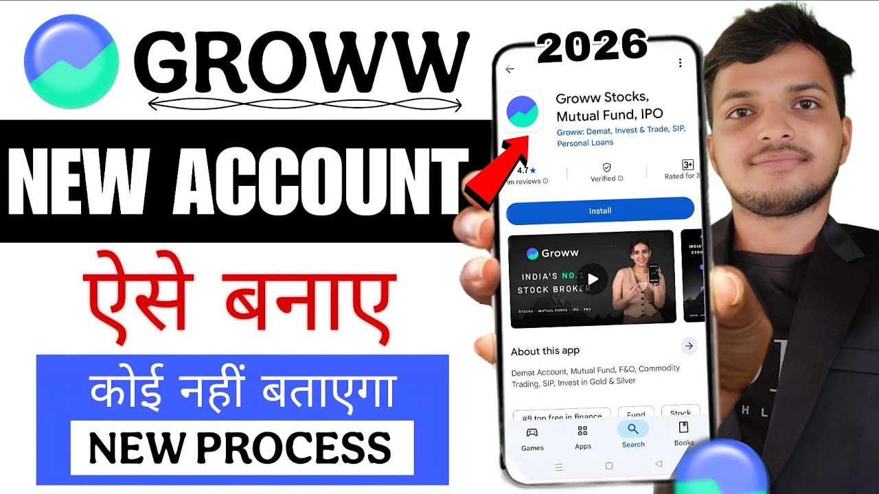 Groww App Account Kaise Banaye | How To Open Groww Demat Account | Groww Account Opening 