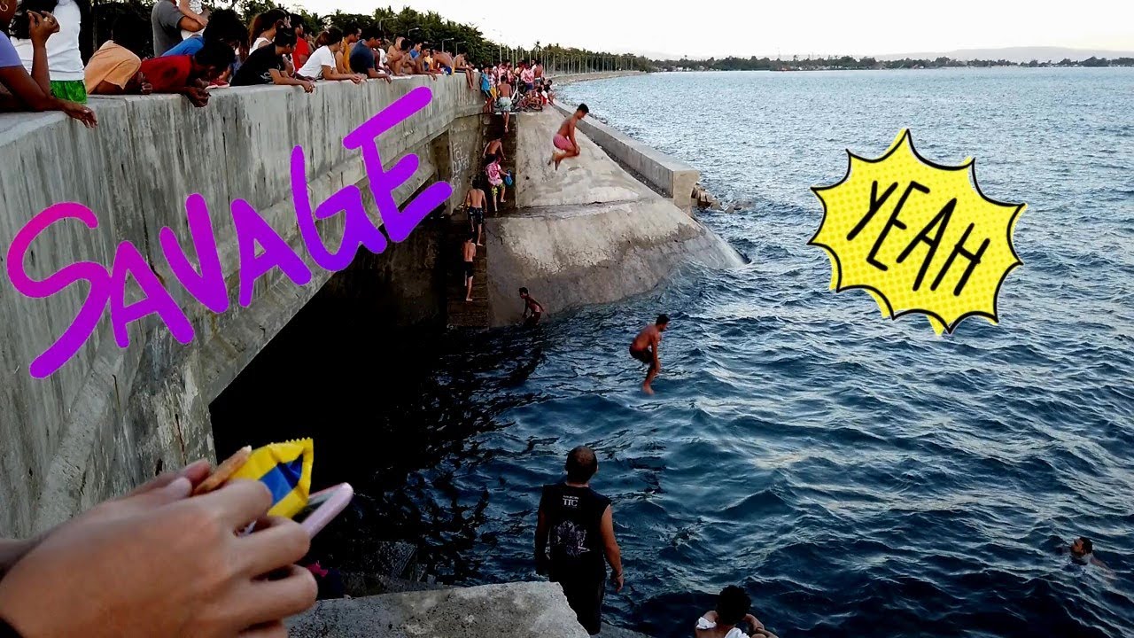 Davao City Coastal Road Update 2020 - It's so much fun diving off Coastal Road Bridge