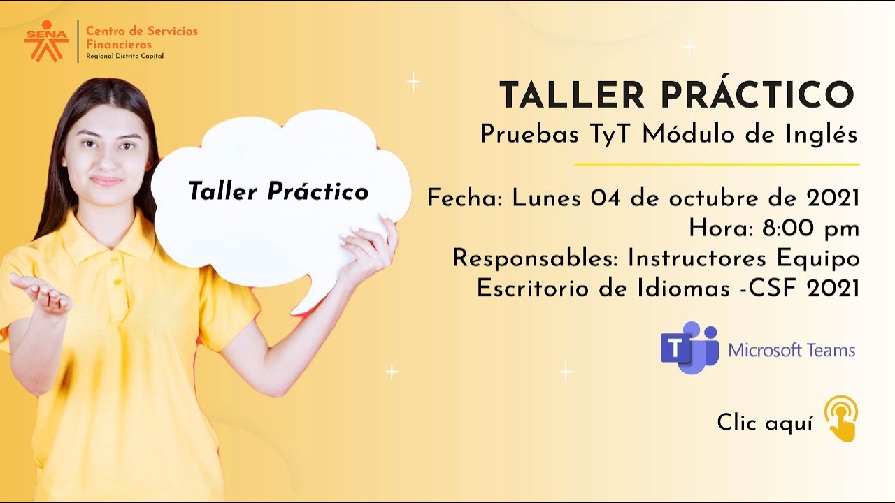 Taller Práctico Pruebas TyT Módulo de Inglés