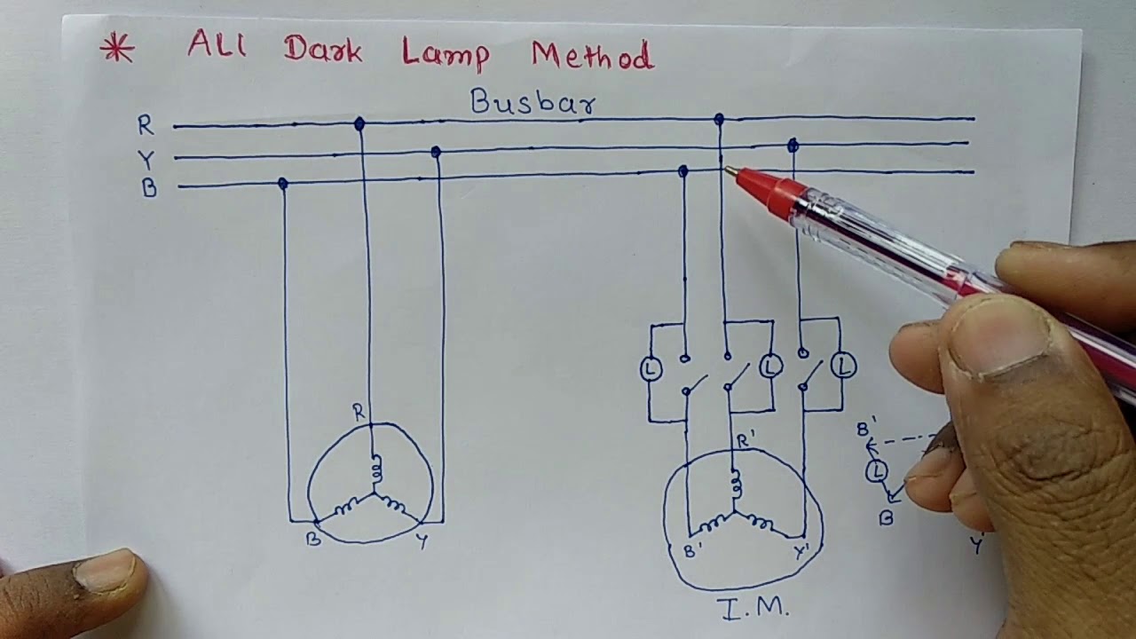 All dark lamp method for Synchronising of Alternator
