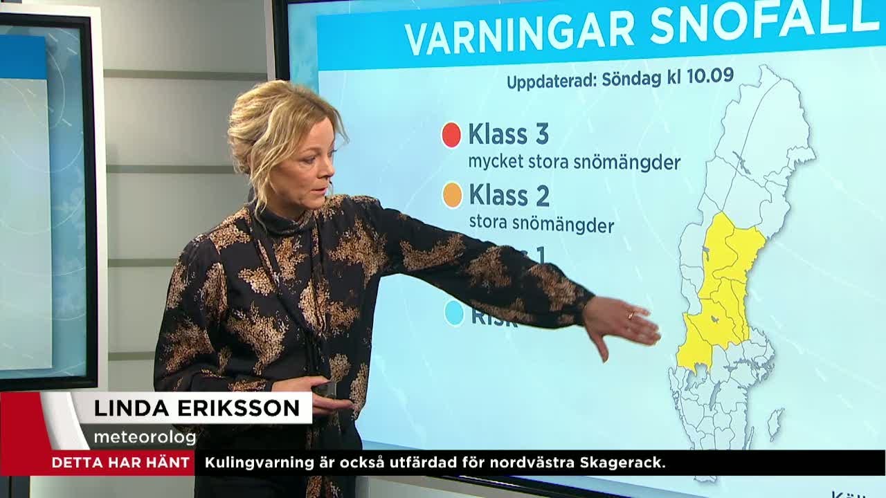 Nytt snöoväder drar in: ”10-20 cm snö och plötslig ishalka” - Nyheterna (TV4)