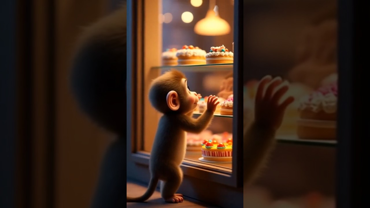 Poor Baby Monkey Cries for Food Until a Kind Stranger Changes His Life | Heart-Touching Story