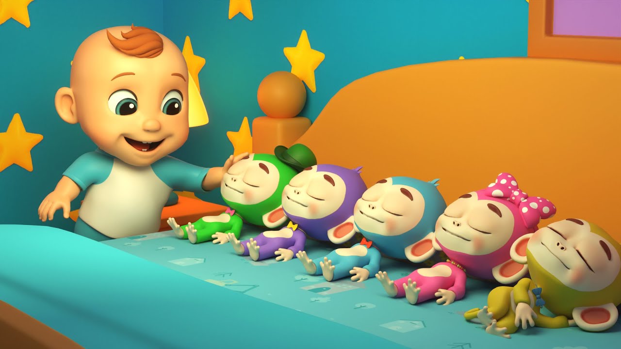 Dors tu, bébé Coco ? Apprendre les couleurs avec les singes | Comptines LuLu LaLa