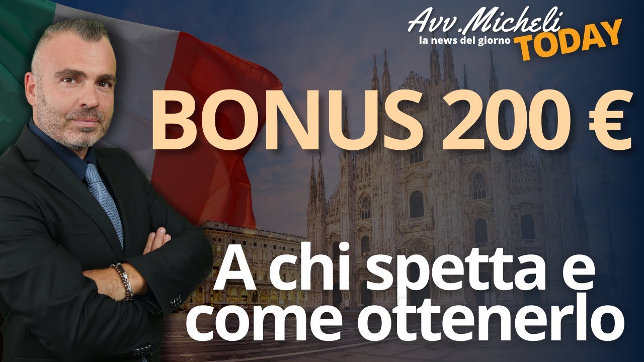 BONUS 200 Euro - A chi spetta e Come Ottenerlo