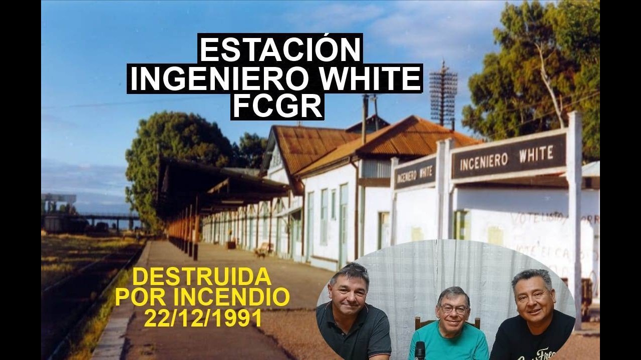 Estación Ingeniero White FCS - FCGR Inaugurada 1884 Destruida 1991 Pdo. Bahía Blanca Pcia Bs As