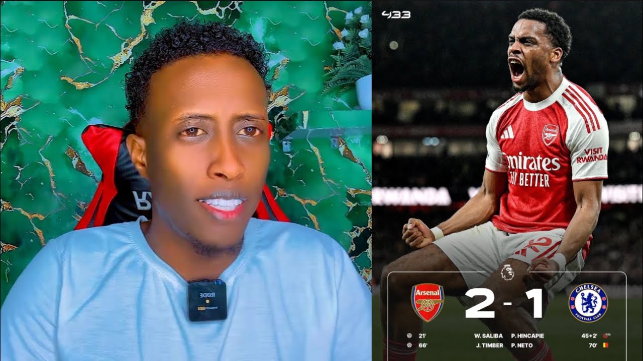 FT: Arsenal 2-1 Chelsea Xoog ayee London ku heysataa Arsenal, Chelsea Red card ayee Qaateen Mar kale
