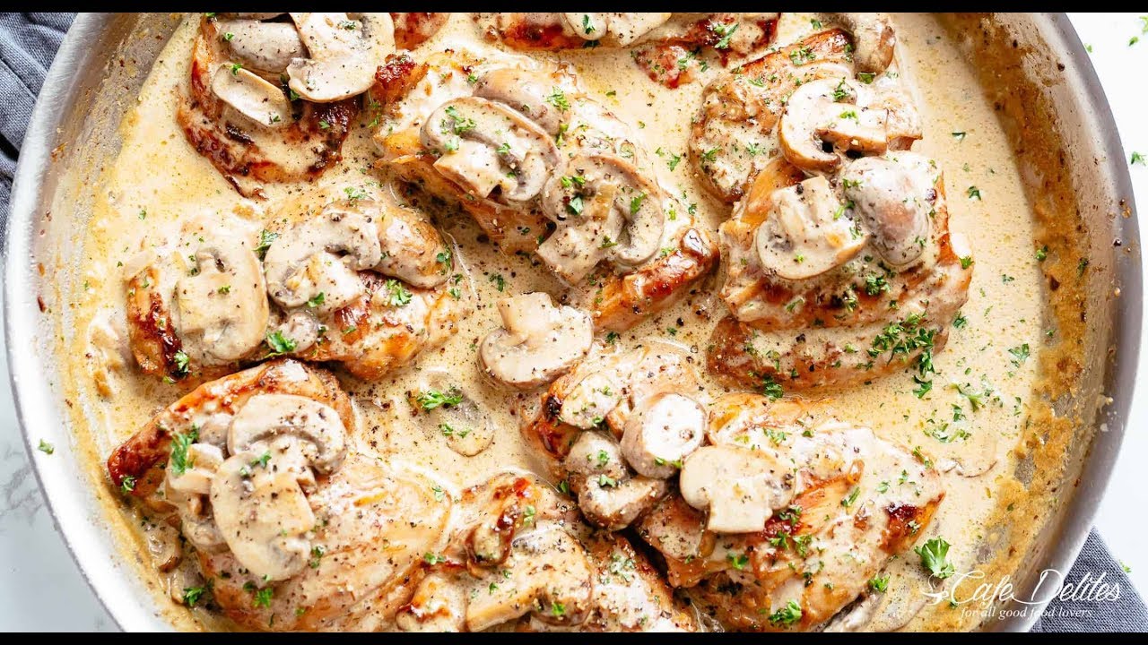 Recipe: Chicken Thighs with Creamy Mushroom Garlic Sauce &ndash; Golden, Mushroom-Laced Indulgence