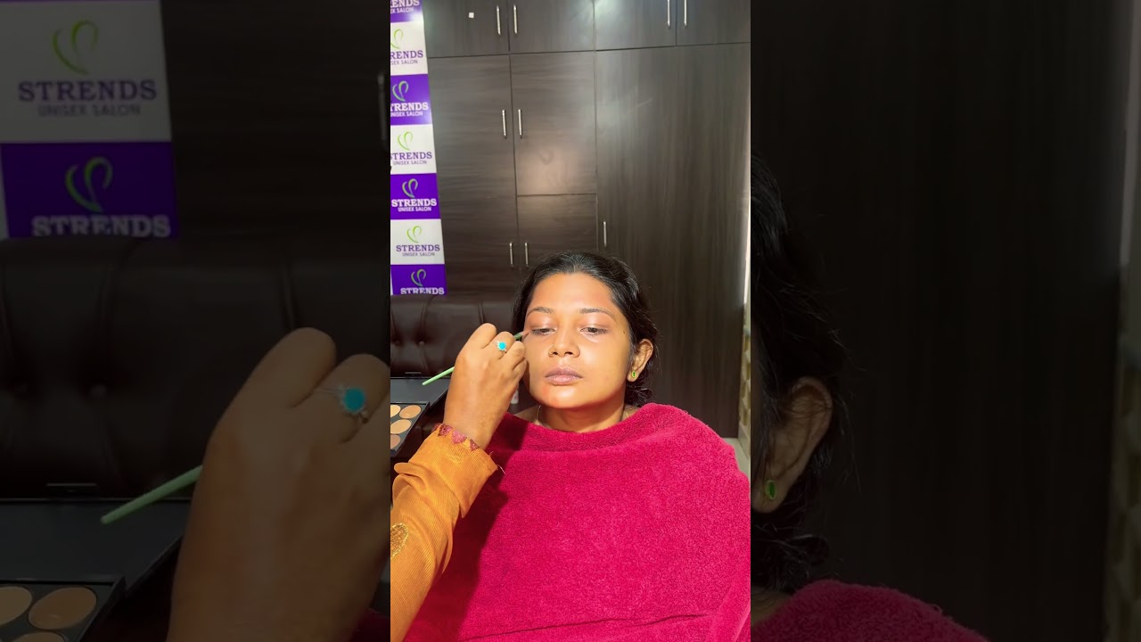 Portfolio day as bridal  makeup artist #shortvideo #makeupartist #makeupartistkurnool #hairstyle