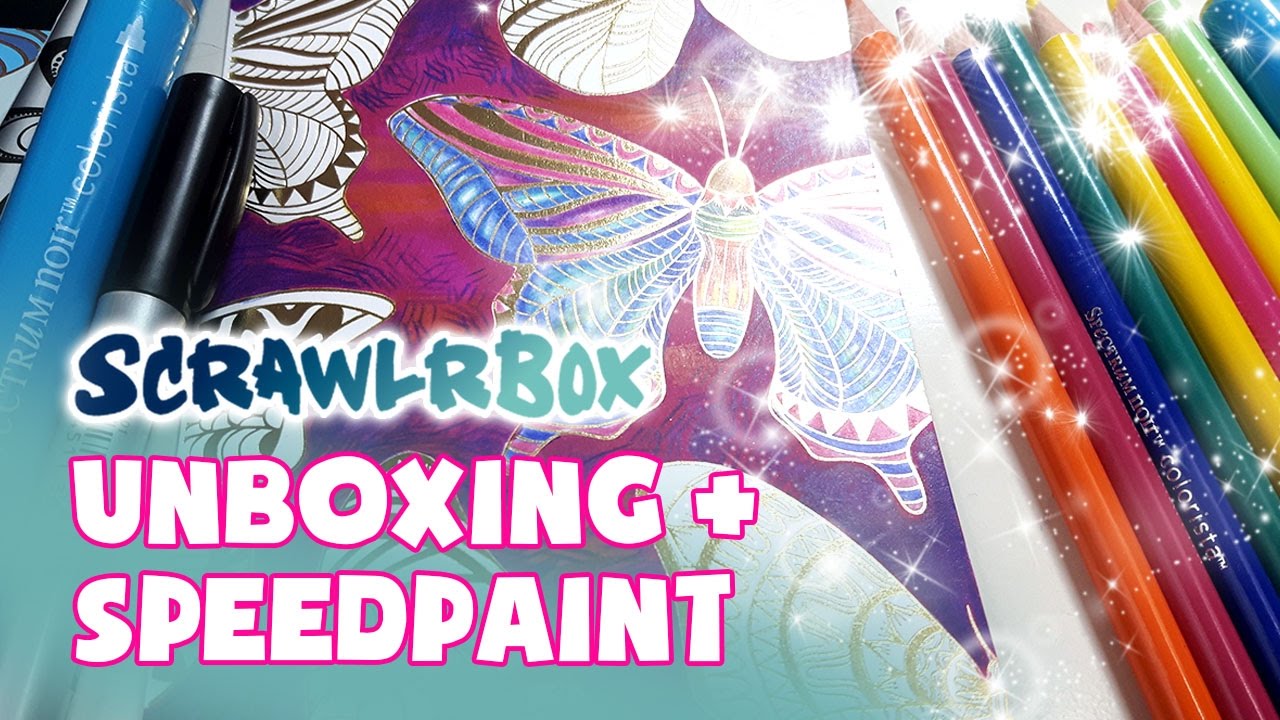 SCRAWLRBOX Challenge ★ Wild Butterfly ★ UNBOXING + SPEEDPAINT