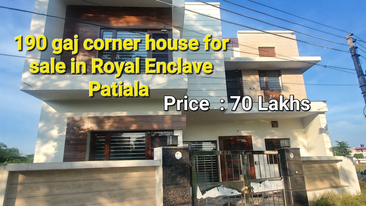 190 gaj corner house for sale in Royal Enclave Patiala|Purchase Home near Punjabi University Patiala