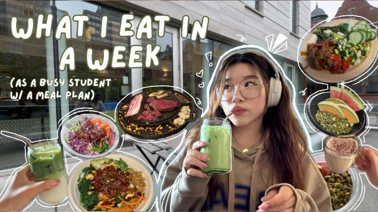 WHAT I EAT IN A WEEK (uni edition) 🍵🥗 healthy student meal plan, cafe + restaurant recs, realistic