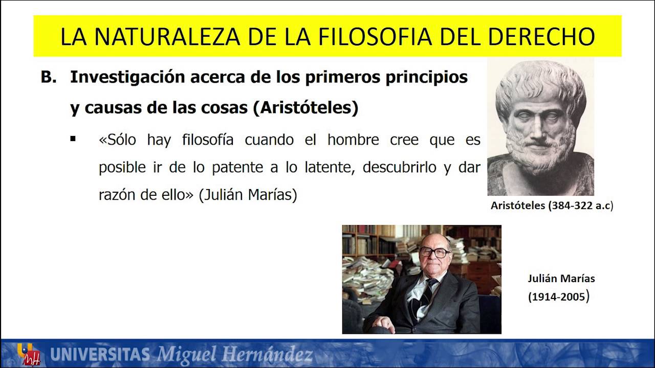Lec001 La naturaleza de la Filosofía del Derecho (umh1443sp 2016-17)